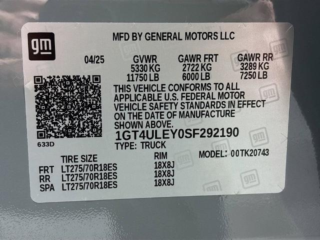 2025 GMC Sierra 2500 HD Vehicle Photo in PUYALLUP, WA 98371-4149