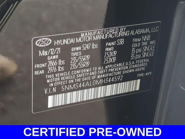 2021 Hyundai SANTA FE Vehicle Photo in Merrillville, IN 46410