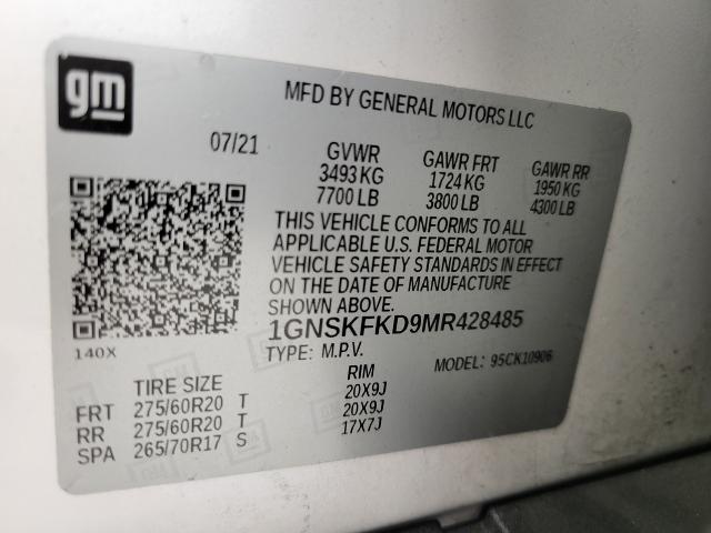 2021 Chevrolet Suburban Vehicle Photo in NEENAH, WI 54956-2243