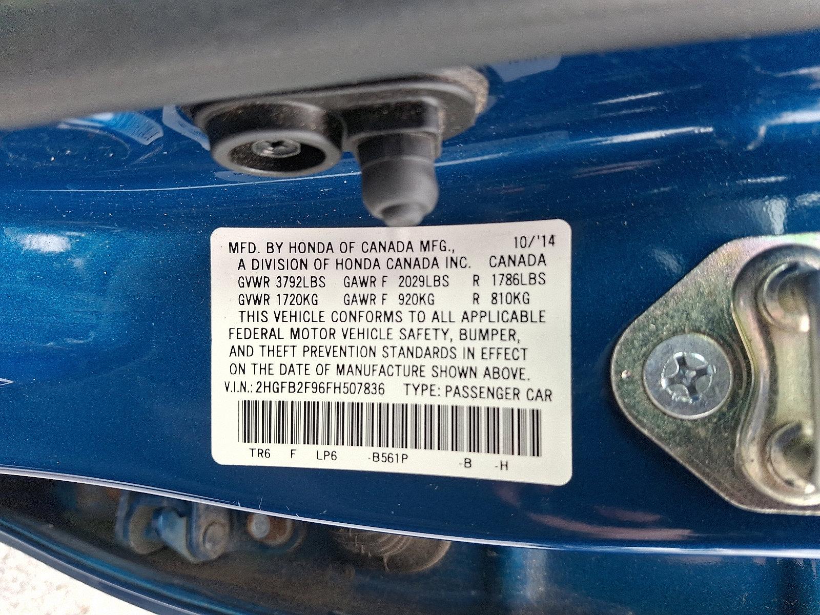 2015 Honda Civic Sedan Vehicle Photo in Harrisburg, PA 17111