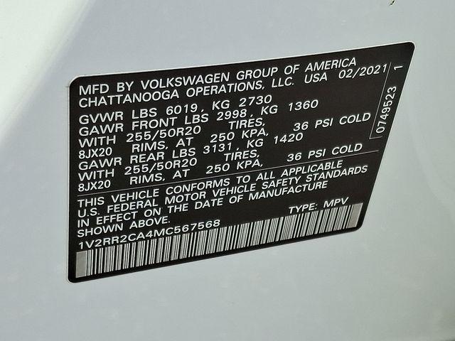 2021 Volkswagen Atlas Vehicle Photo in DANBURY, CT 06810-5034