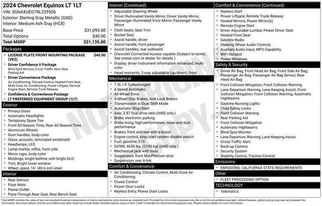 2024 Chevrolet Equinox Vehicle Photo in DANBURY, CT 06810-5034