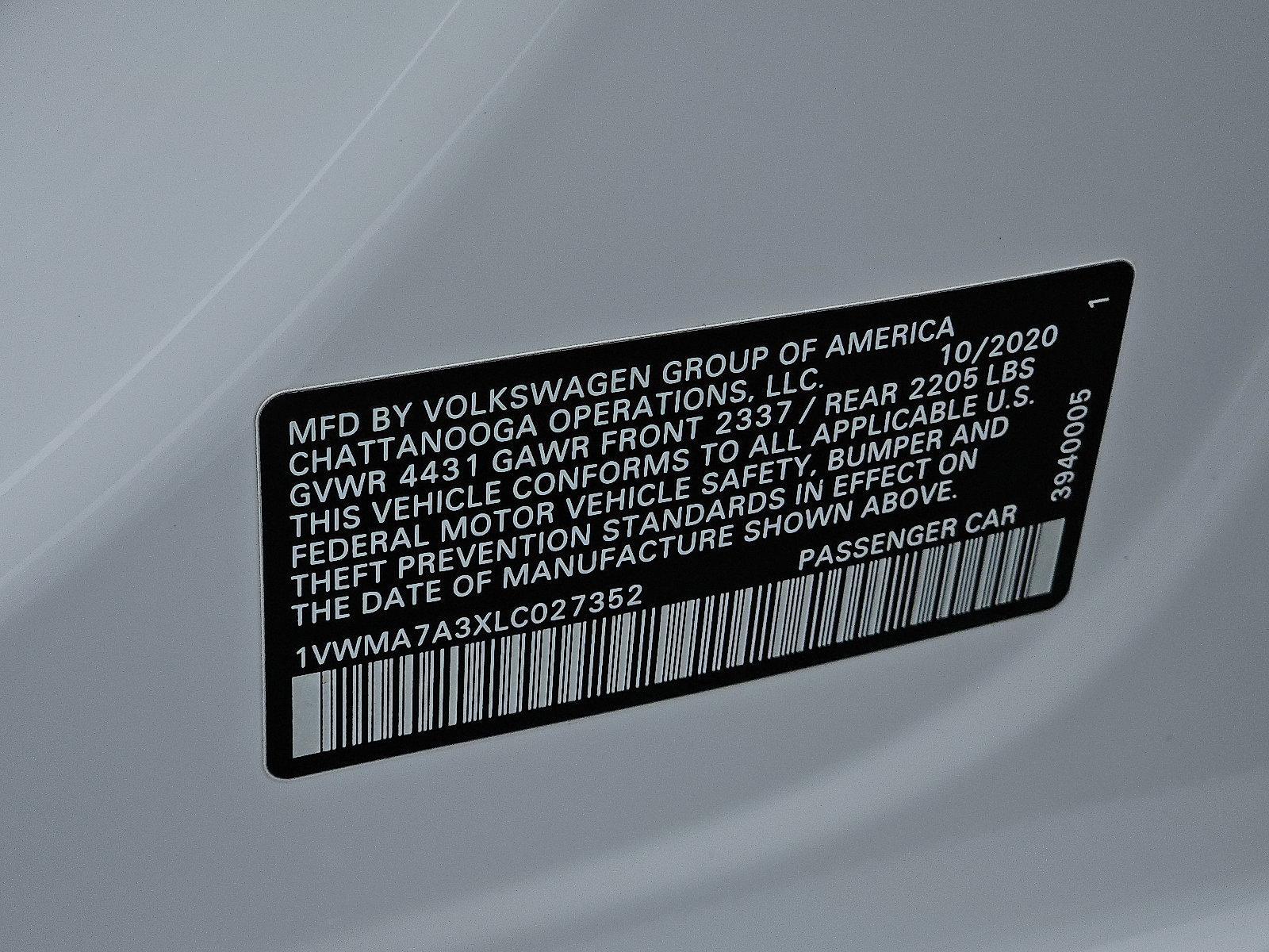 2020 Volkswagen Passat Vehicle Photo in Trevose, PA 19053