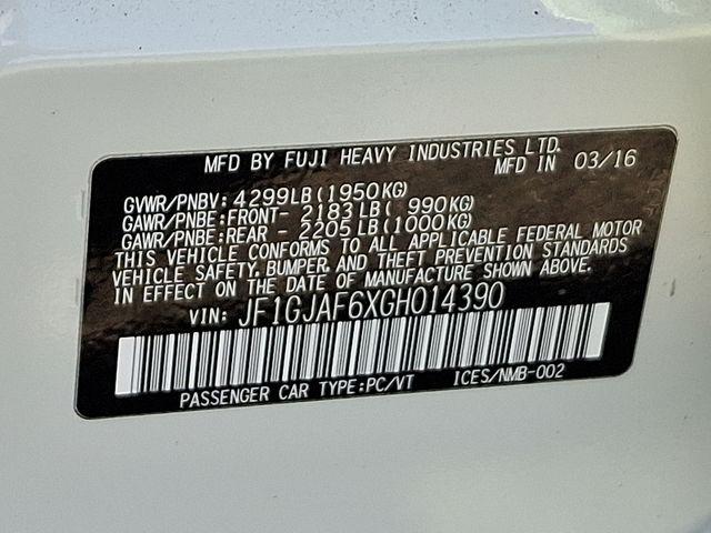 2016 Subaru Impreza Vehicle Photo in DANBURY, CT 06810-5034