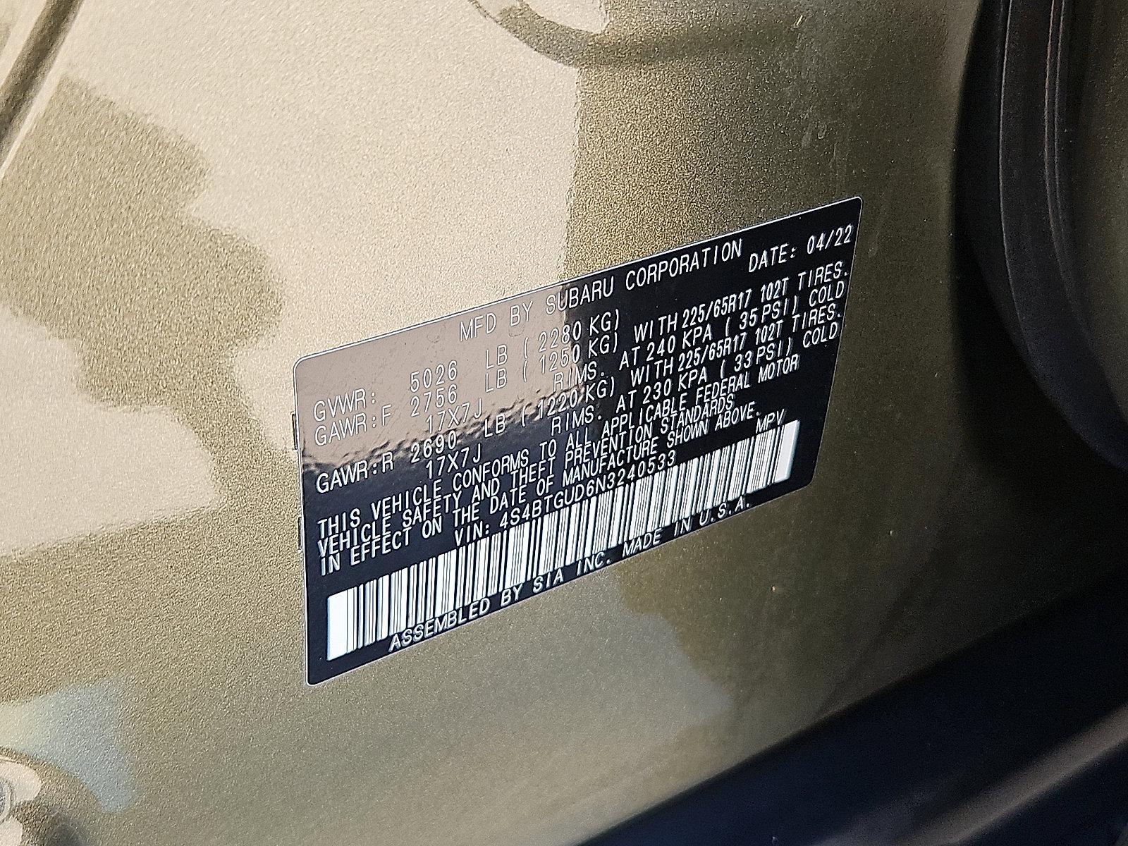 2022 Subaru Outback Vehicle Photo in Trevose, PA 19053