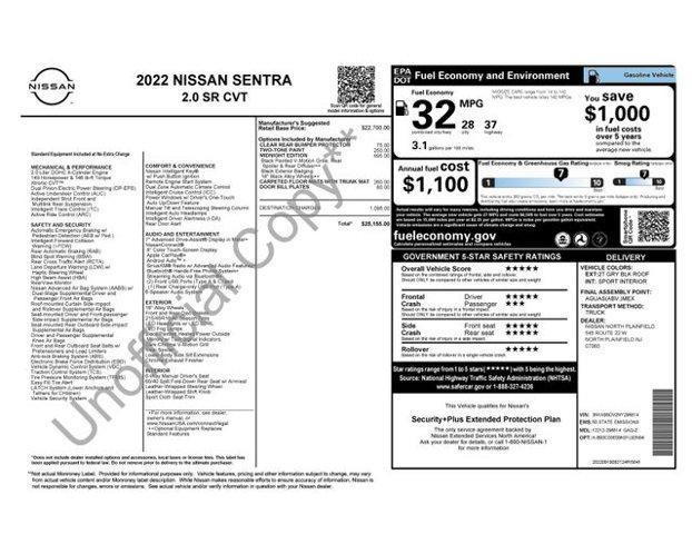 2022 Nissan Sentra Vehicle Photo in Flemington, NJ 08822