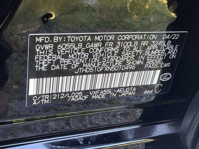 2022 Lexus LS 500 Vehicle Photo in LEOMINSTER, MA 01453-2952