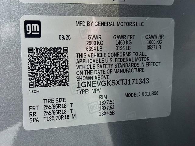 2026 Chevrolet Traverse Vehicle Photo in PUYALLUP, WA 98371-4149