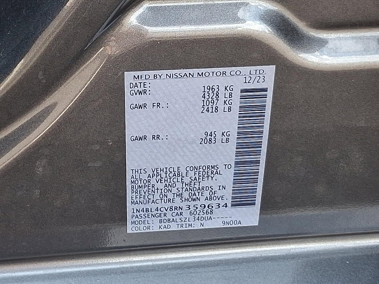 2024 Nissan Altima Vehicle Photo in Trevose, PA 19053