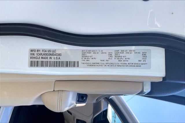 2022 Jeep Grand Cherokee L Vehicle Photo in INDEPENDENCE, MO 64055-1314