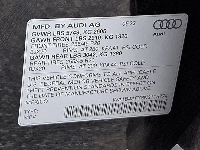 2022 Audi SQ5 Vehicle Photo in DANBURY, CT 06810-5034