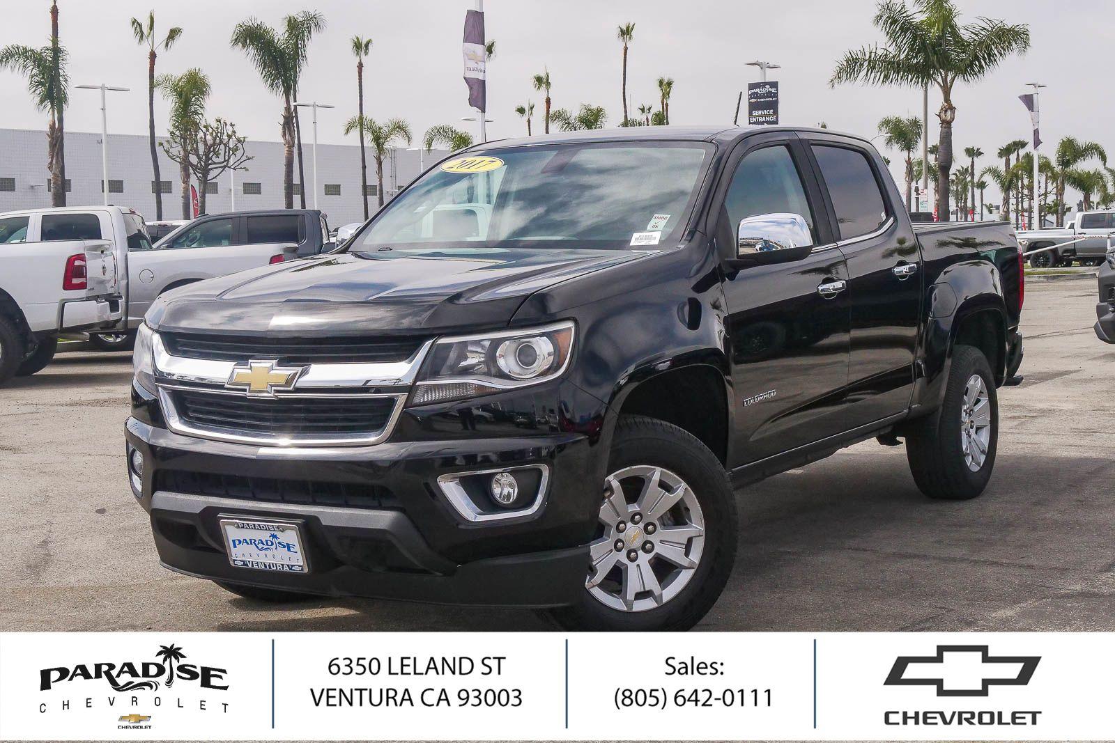 Black 2017 Chevrolet Colorado LT Crew Cab RWD Pickup Truck 4X2 Automatic