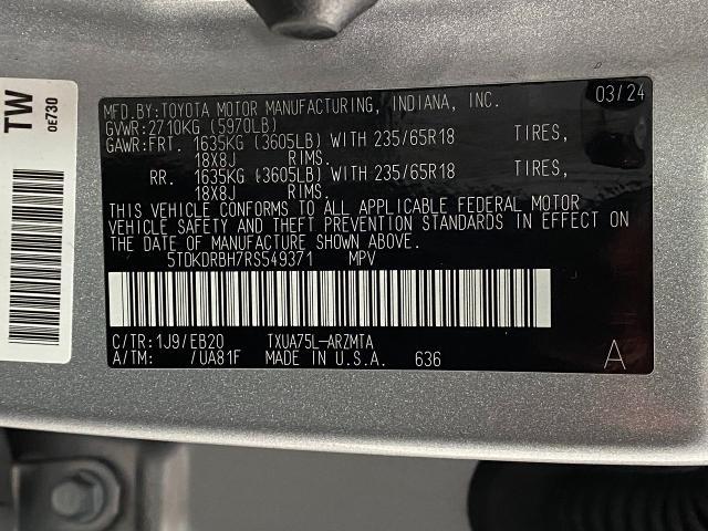 2024 Toyota Highlander Vehicle Photo in Appleton, WI 54913