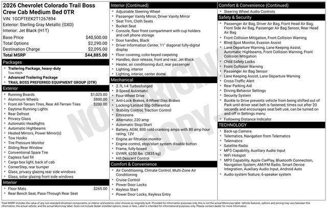 2026 Chevrolet Colorado Vehicle Photo in West Valley City, UT 84120-3299