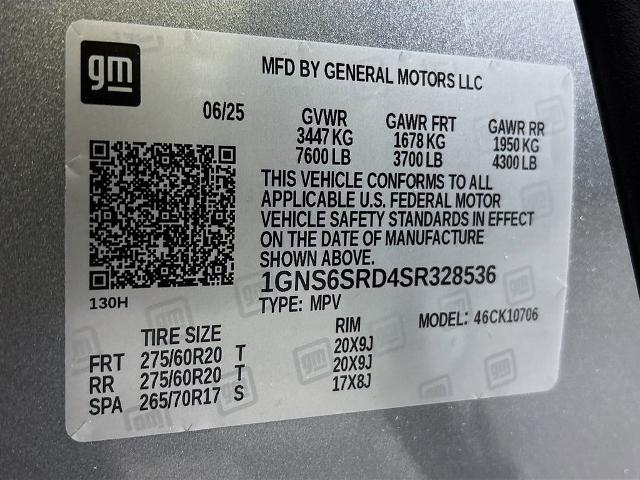 2025 Chevrolet Tahoe Vehicle Photo in PUYALLUP, WA 98371-4149