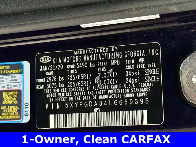 2020 Kia Sorento Vehicle Photo in EVERETT, WA 98203-5662