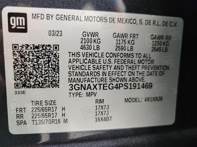 2023 Chevrolet Equinox Vehicle Photo in NEENAH, WI 54956-2243