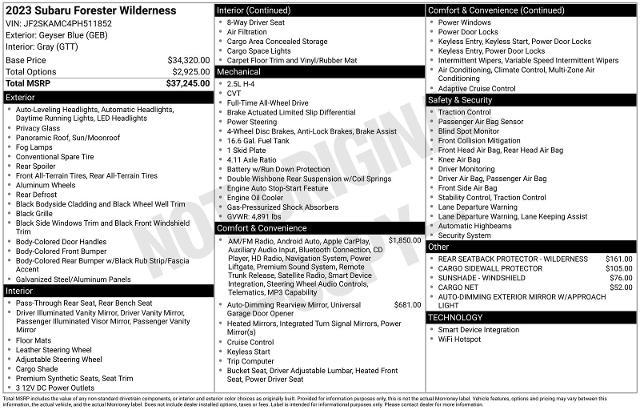 2023 Subaru Forester Vehicle Photo in Weatherford, TX 76087
