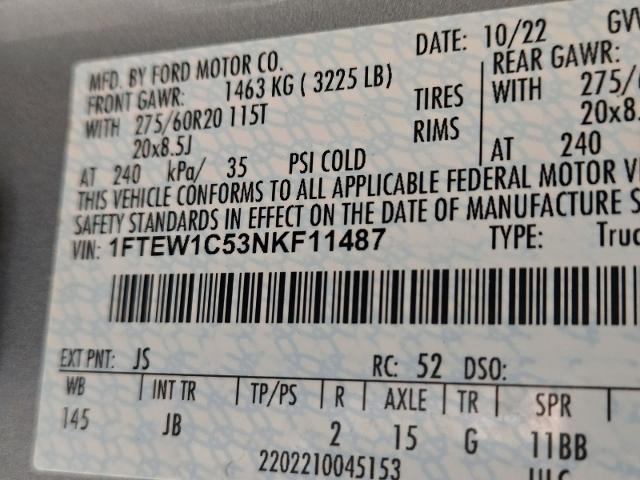 2022 Ford F-150 Vehicle Photo in Weatherford, TX 76087