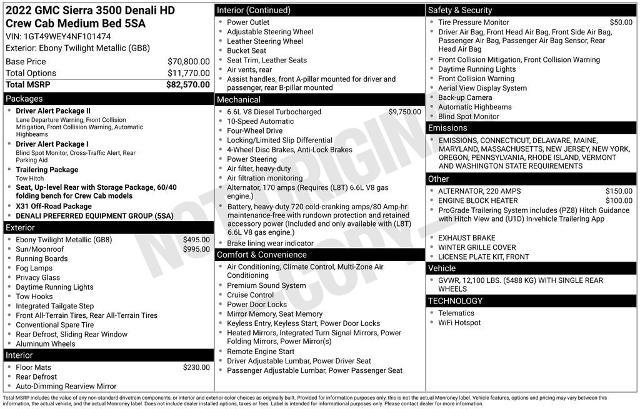 2022 GMC Sierra 3500 HD Vehicle Photo in PUYALLUP, WA 98371-4149