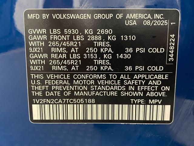 2026 Volkswagen Atlas Vehicle Photo in Appleton, WI 54913