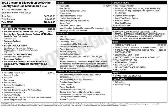 2022 Chevrolet Silverado 2500 HD Vehicle Photo in DANBURY, CT 06810-5034