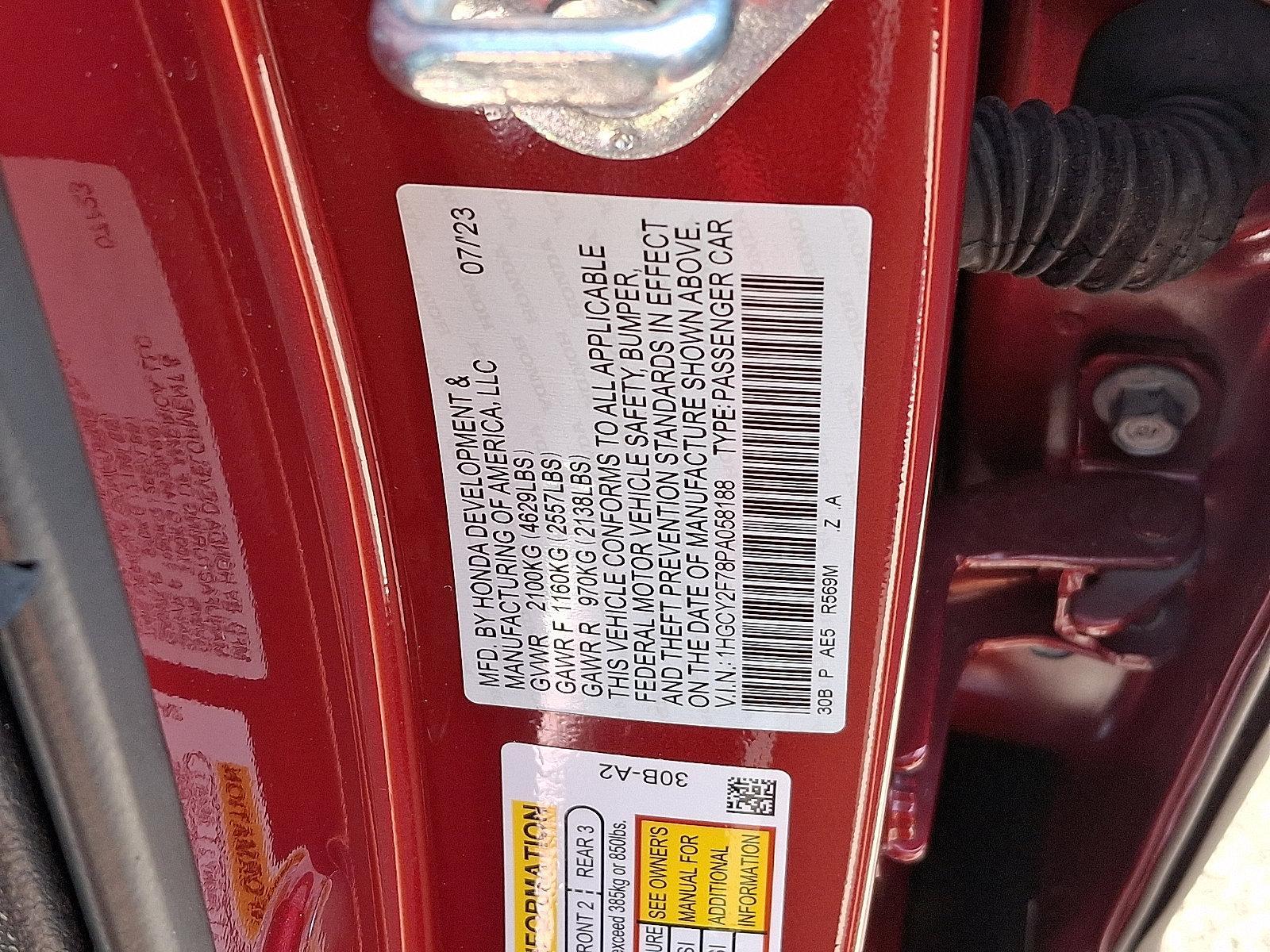2023 Honda Accord Hybrid Vehicle Photo in Harrisburg, PA 17111