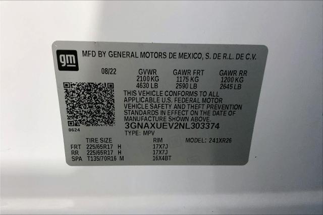 2022 Chevrolet Equinox Vehicle Photo in INDEPENDENCE, MO 64055-1314