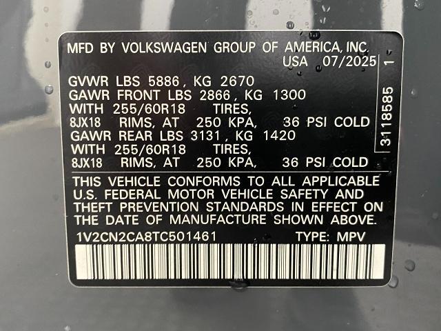 2026 Volkswagen Atlas Vehicle Photo in Appleton, WI 54913