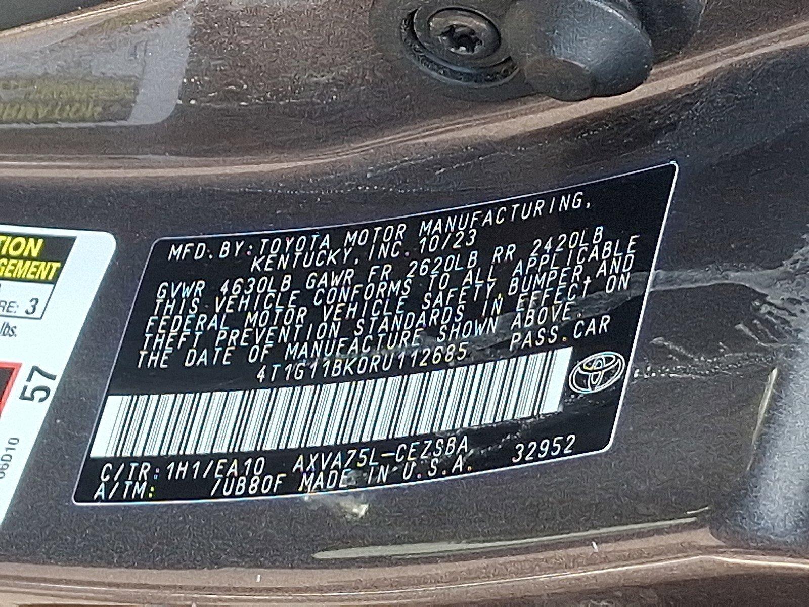 2024 Toyota Camry Vehicle Photo in Harrisburg, PA 17111