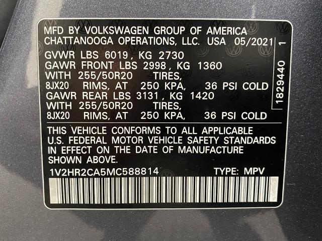 2021 Volkswagen Atlas Vehicle Photo in Appleton, WI 54913