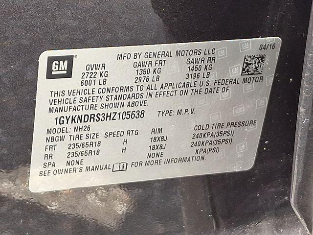 2017 Cadillac XT5 Vehicle Photo in DANBURY, CT 06810-5034
