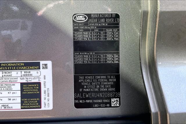 2022 Land Rover Defender Vehicle Photo in INDEPENDENCE, MO 64055-1314