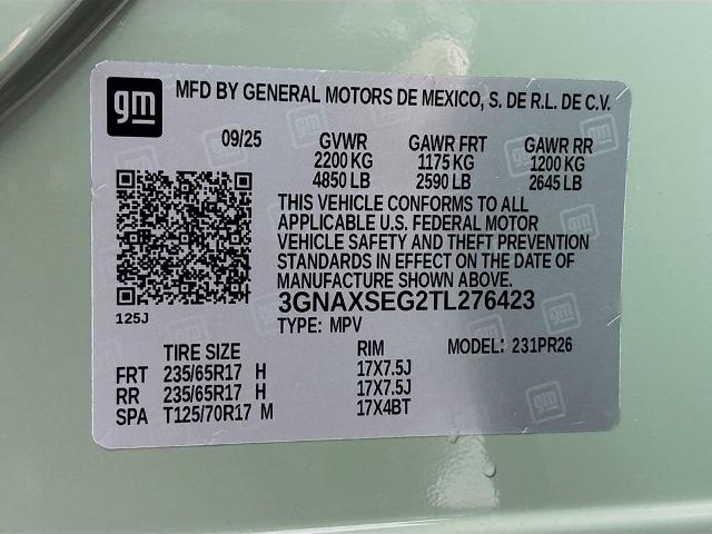 2026 Chevrolet Equinox Vehicle Photo in PUYALLUP, WA 98371-4149