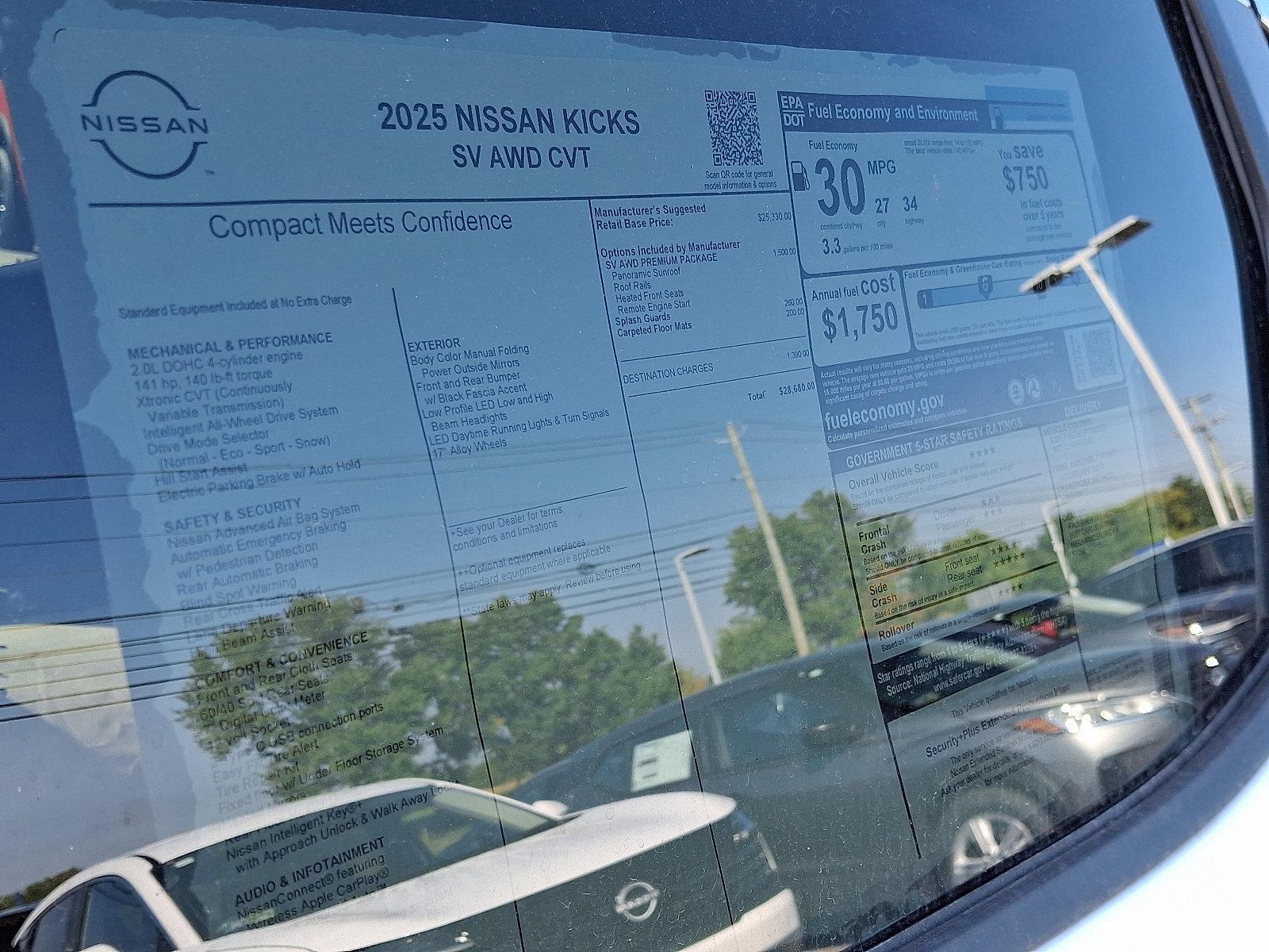 2025 Nissan Kicks Vehicle Photo in Mechanicsburg, PA 17050-2306