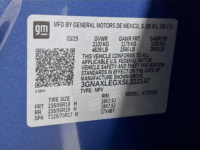 2025 Chevrolet Equinox Vehicle Photo in PUYALLUP, WA 98371-4149