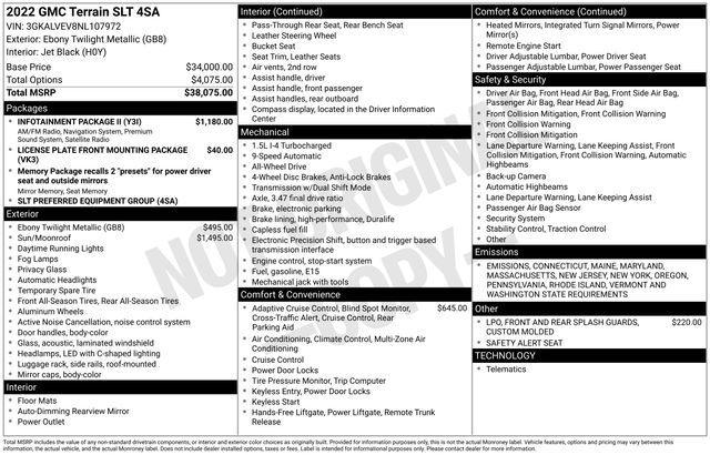 2022 GMC Terrain Vehicle Photo in DANBURY, CT 06810-5034