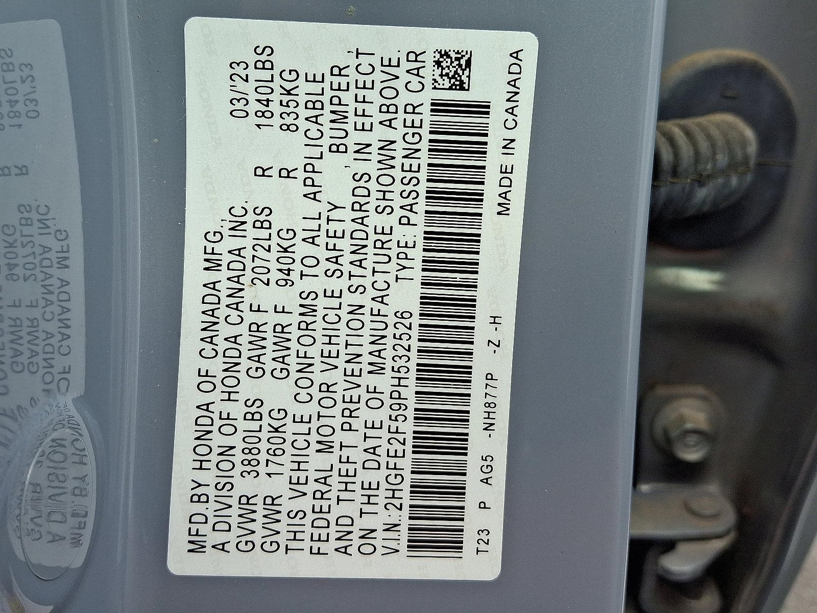 2023 Honda Civic Sedan Vehicle Photo in Harrisburg, PA 17111