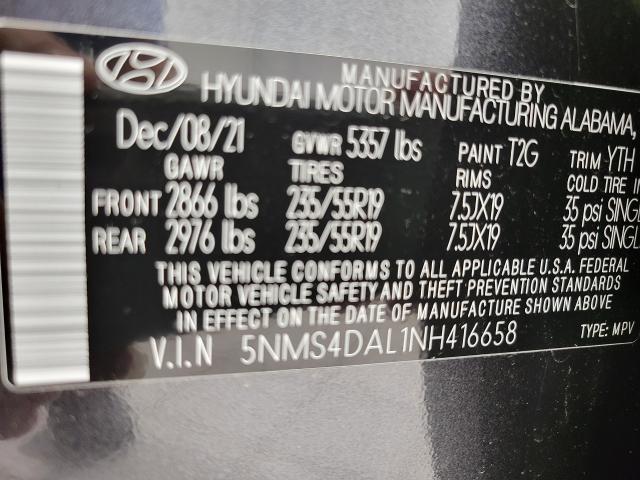 2022 Hyundai Santa Fe Vehicle Photo in NEENAH, WI 54956-2243
