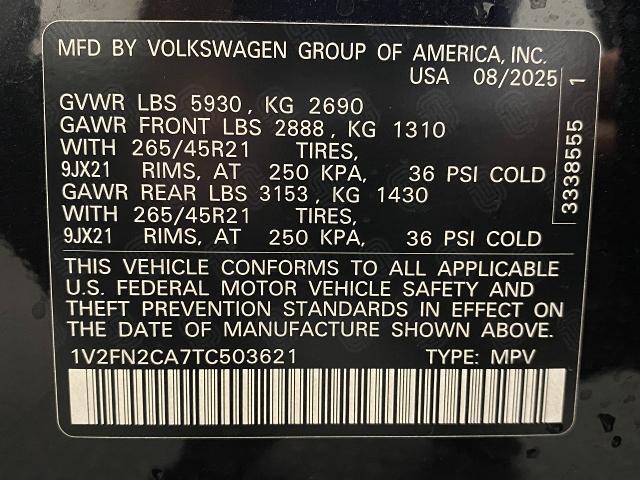 2026 Volkswagen Atlas Vehicle Photo in Appleton, WI 54913