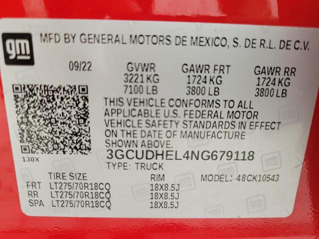 2022 Chevrolet Silverado 1500 Vehicle Photo in NEENAH, WI 54956-2243