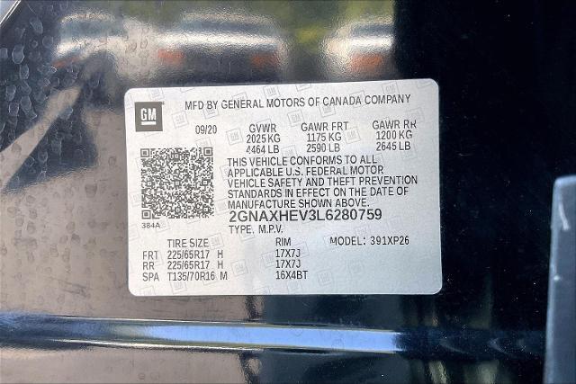 2020 Chevrolet Equinox Vehicle Photo in INDEPENDENCE, MO 64055-1314