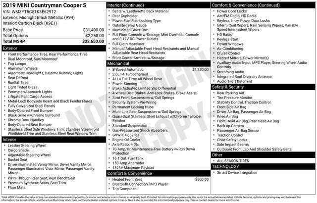 2019 MINI Cooper S Countryman ALL4 Vehicle Photo in Doylestown, PA 18902