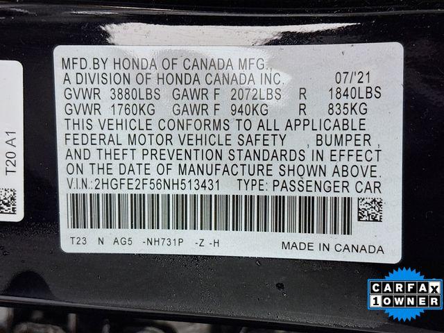 2022 Honda Civic Sedan Vehicle Photo in Puyallup, WA 98371