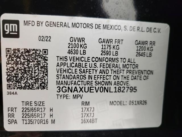 2022 Chevrolet Equinox Vehicle Photo in NEENAH, WI 54956-2243