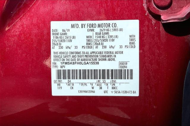 2020 Ford Explorer Vehicle Photo in INDEPENDENCE, MO 64055-1314