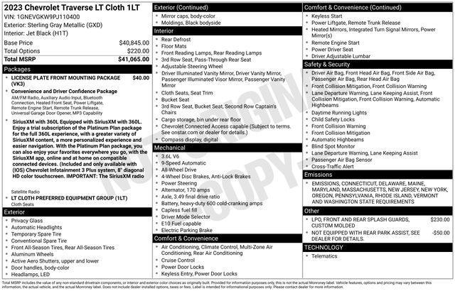 2023 Chevrolet Traverse Vehicle Photo in DANBURY, CT 06810-5034