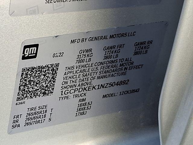 2022 Chevrolet Silverado 1500 Vehicle Photo in DANBURY, CT 06810-5034