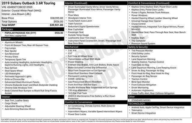 2019 Subaru Outback Vehicle Photo in Puyallup, WA 98371