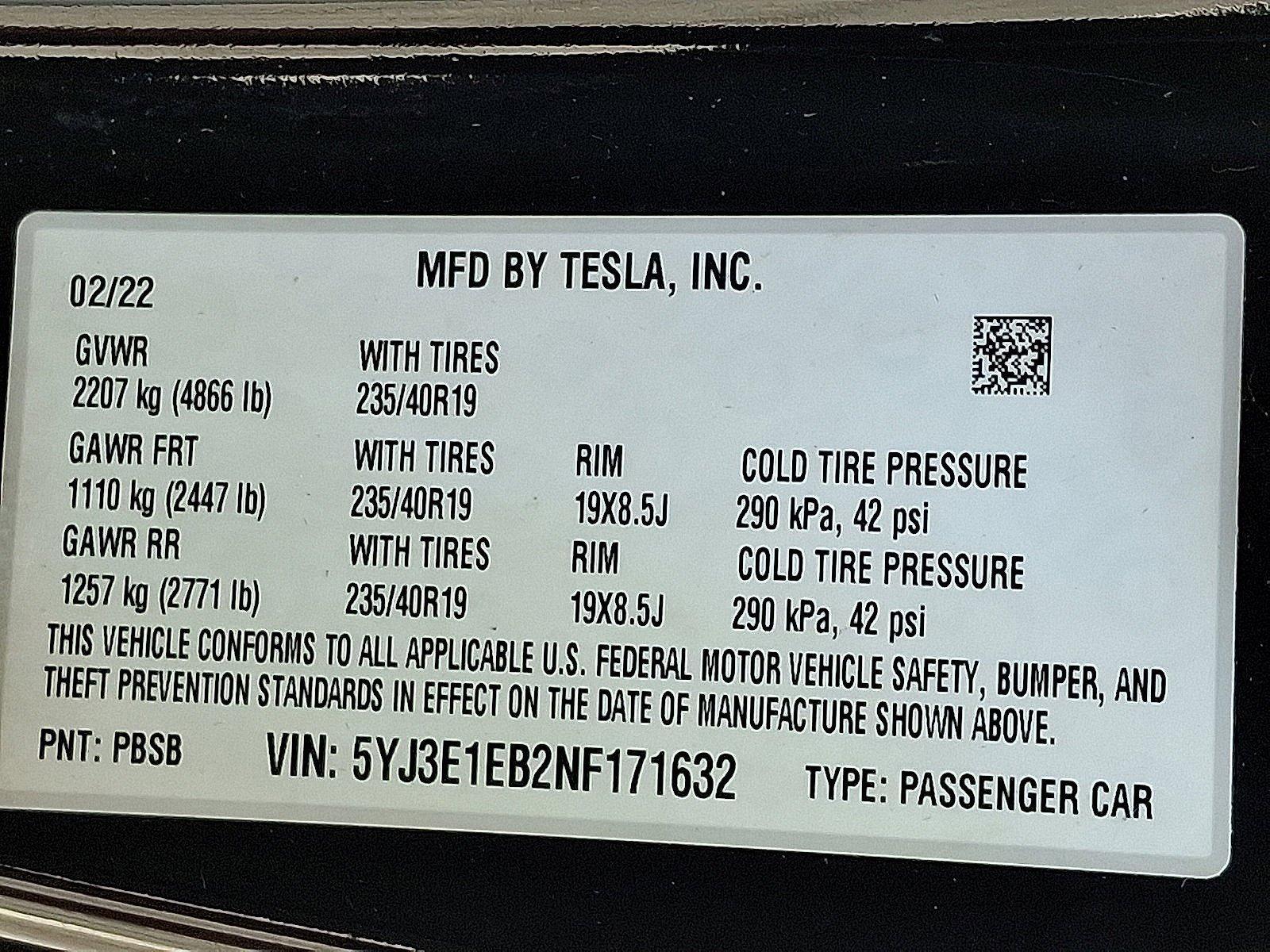 2022 Tesla Model 3 Vehicle Photo in Harrisburg, PA 17111